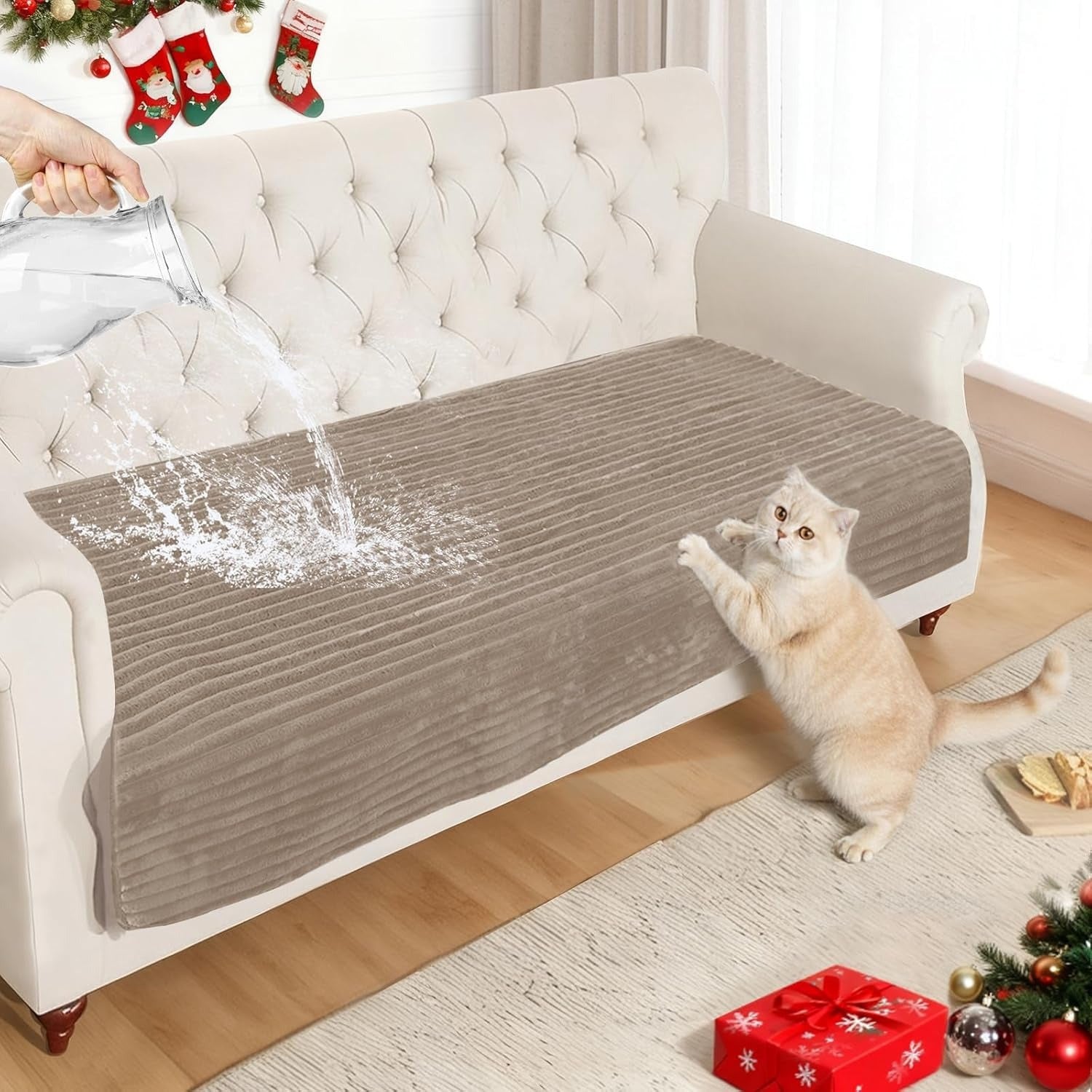 Waterproof Faux Fur Pet Sofa Mat