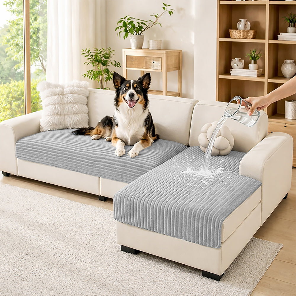 100% Waterproof L-Shaped Sectional Sofa Cover Set