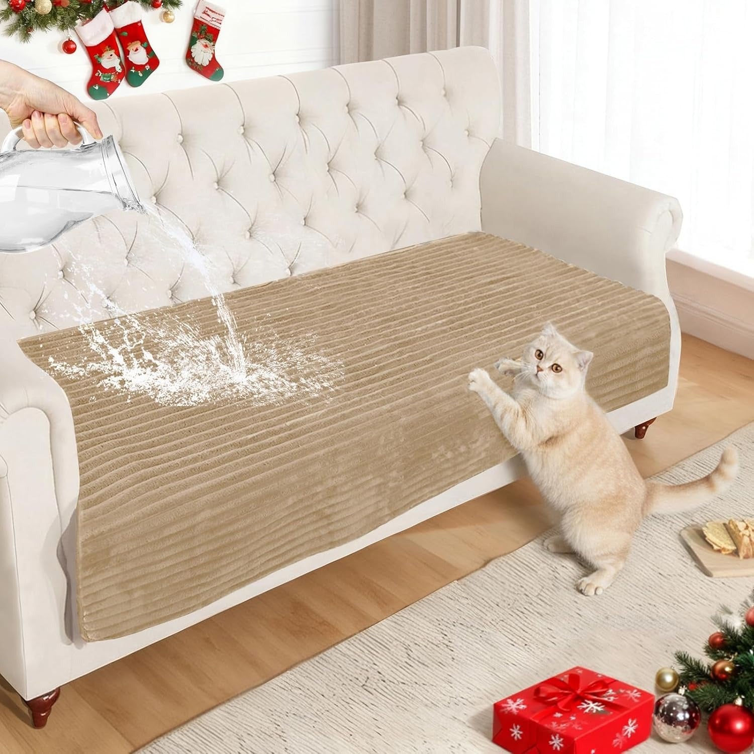 Waterproof Faux Fur Pet Sofa Mat