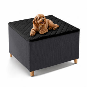 100% Waterproof Quilted Square Ottoman Cover