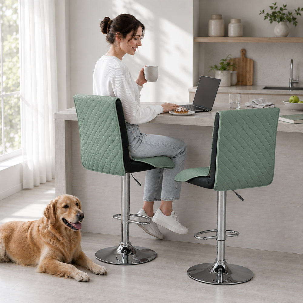 100% Waterproof Bar Stool Covers with Backrest